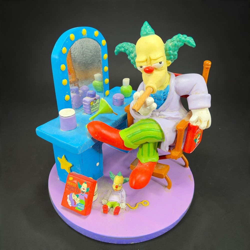 The Simpsons Krusty the Clown Hey Hey Kids Sculpture Hamilton Collection 2003